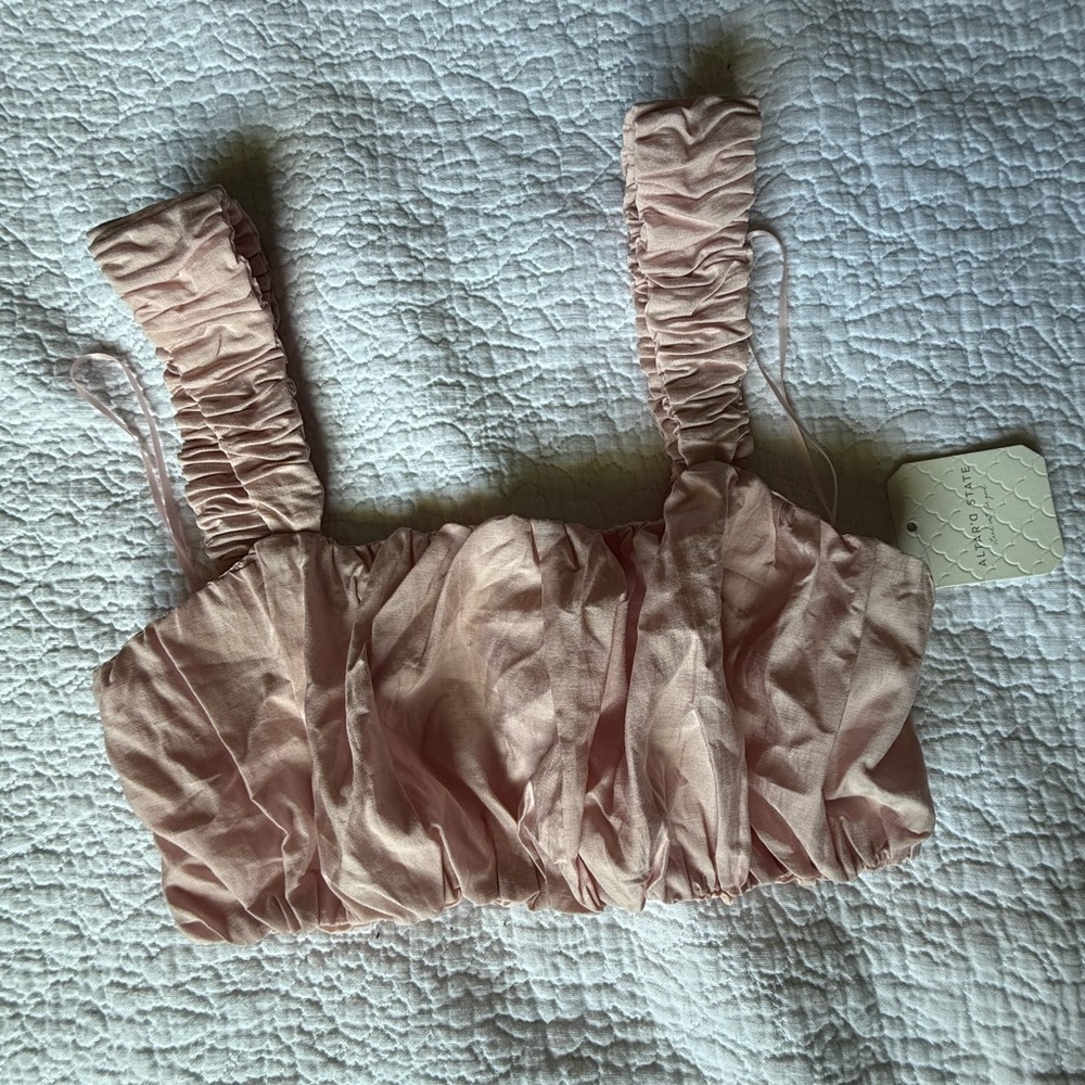 Altar'd State Blush Ruched Top